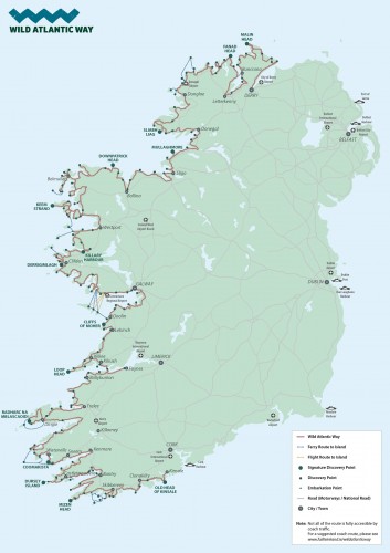 Wild Atlantic Way Map
